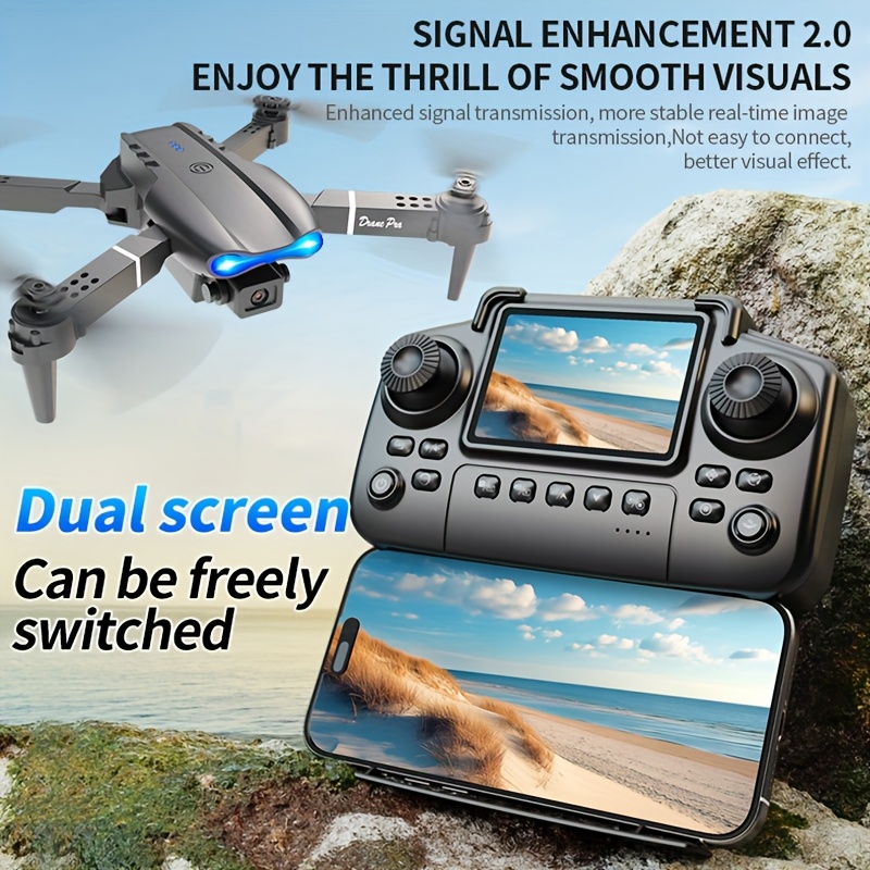 2026 Upgraded E99 PRO MAX Fold - Drone Controller Screen recension och pris